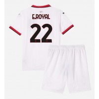 Echipament fotbal AC Milan Emerson Royal #22 Tricou Deplasare 2024-25 pentru copii maneca scurta (+ Pantaloni scurti)